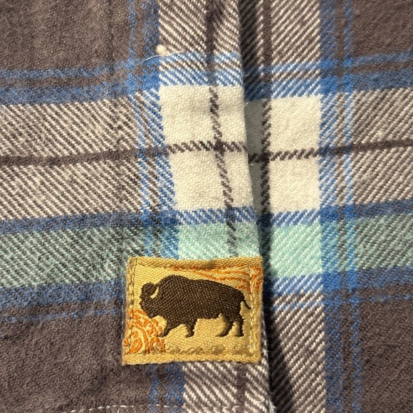 Plaid Flannel Button-Down Shirt Men Sz L Grunge SKU 23 - Picture 10 of 11